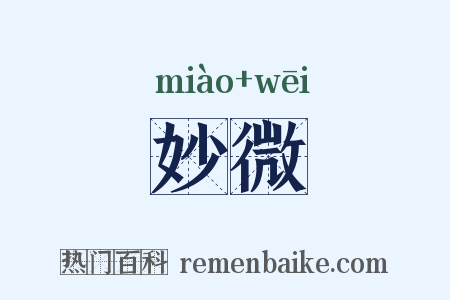 妙微是什么意思的图片